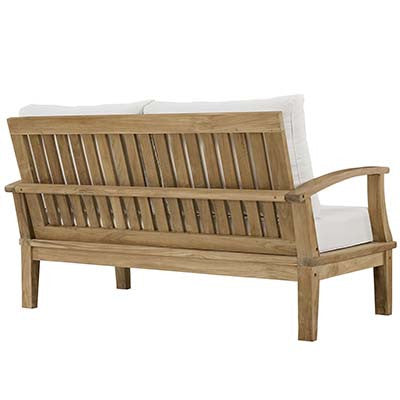 Berth Outdoor Patio Teak Loveseat - living-essentials