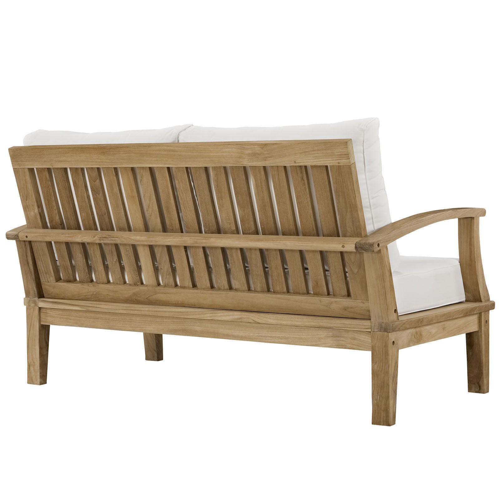 Marine Outdoor Patio Teak Loveseat - living-essentials