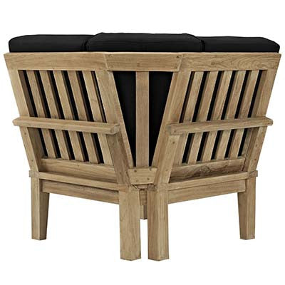 Marina Outdoor Patio Teak Corner Sofa - living-essentials