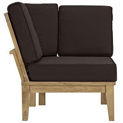 Berth Outdoor Patio Teak Corner Sofa - living-essentials