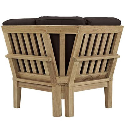 Marina Outdoor Patio Teak Corner Sofa - living-essentials
