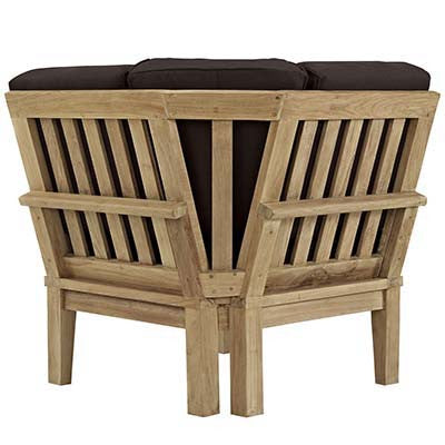 Berth Outdoor Patio Teak Corner Sofa - living-essentials