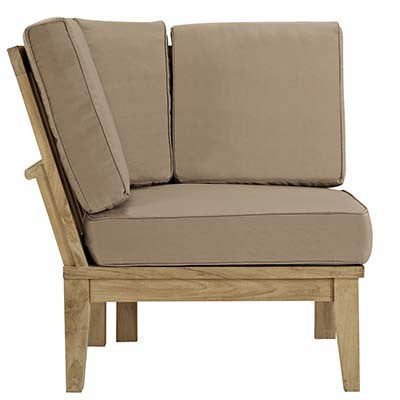 Berth Outdoor Patio Teak Corner Sofa - living-essentials