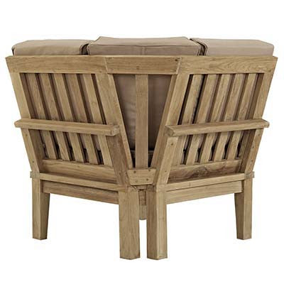 Berth Outdoor Patio Teak Corner Sofa - living-essentials