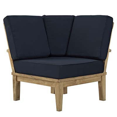 Berth Outdoor Patio Teak Corner Sofa - living-essentials