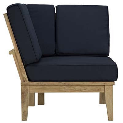 Berth Outdoor Patio Teak Corner Sofa - living-essentials