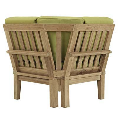 Berth Outdoor Patio Teak Corner Sofa - living-essentials