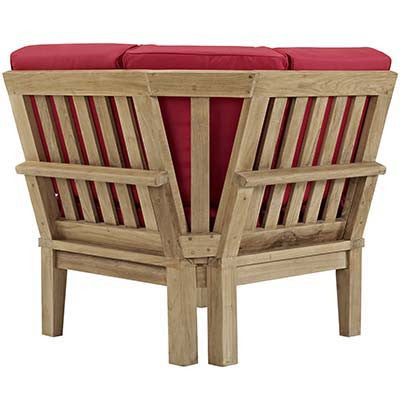 Berth Outdoor Patio Teak Corner Sofa - living-essentials