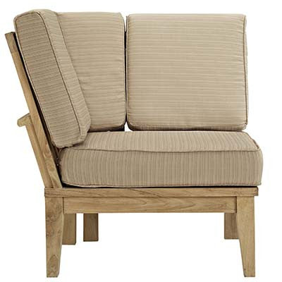 Marina Outdoor Patio Teak Corner Sofa - living-essentials