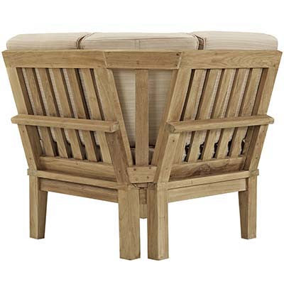 Berth Outdoor Patio Teak Corner Sofa - living-essentials