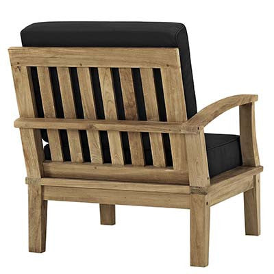 Marina Outdoor Patio Teak Right-Arm Sofa - living-essentials