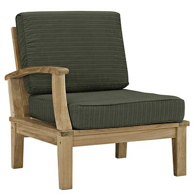 Marina Outdoor Patio Teak Right-Arm Sofa - living-essentials