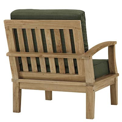Marina Outdoor Patio Teak Right-Arm Sofa - living-essentials