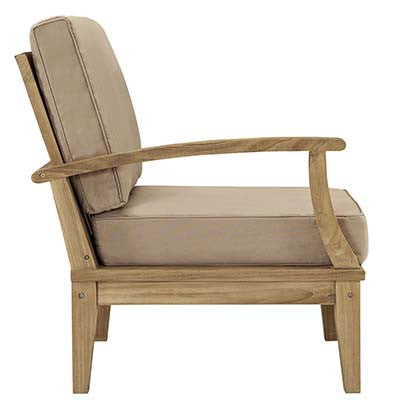 Marina Outdoor Patio Teak Right-Arm Sofa - living-essentials