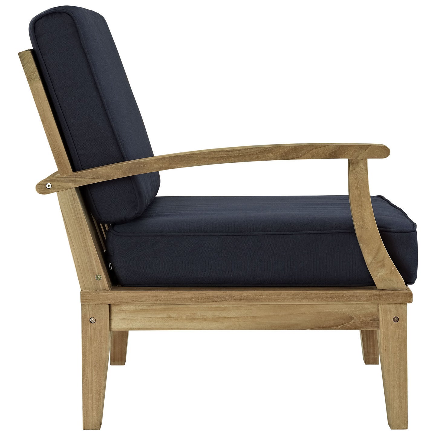 Marine Outdoor Patio Teak Right-Arm Chair - living-essentials