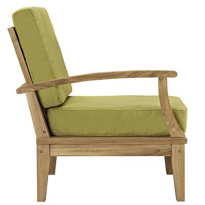 Marina Outdoor Patio Teak Right-Arm Sofa - living-essentials