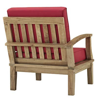 Marina Outdoor Patio Teak Right-Arm Sofa - living-essentials