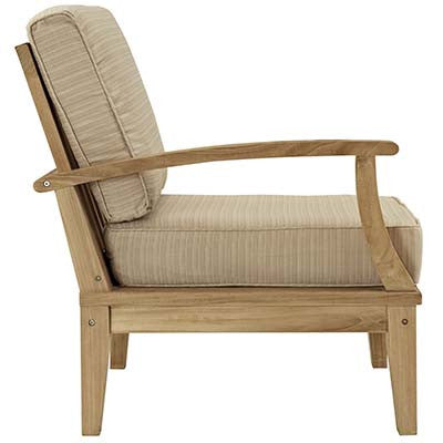 Marina Outdoor Patio Teak Right-Arm Sofa - living-essentials