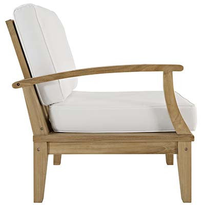 Marina Outdoor Patio Teak Right-Arm Sofa - living-essentials