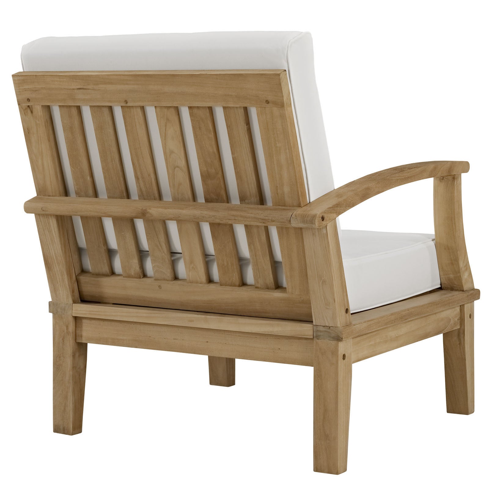 Marine Outdoor Patio Teak Right-Arm Chair - living-essentials