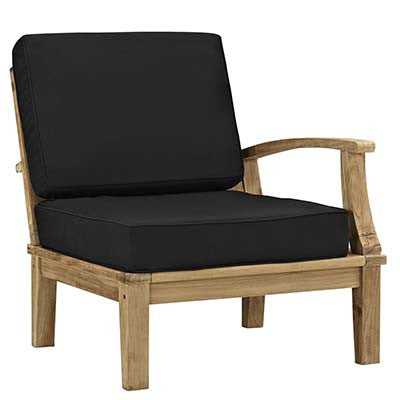 Marina Outdoor Patio Teak Left-Arm Sofa - living-essentials