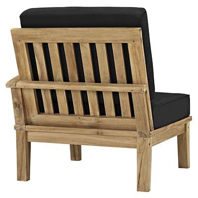 Marina Outdoor Patio Teak Left-Arm Sofa - living-essentials