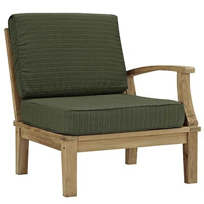 Marina Outdoor Patio Teak Left-Arm Sofa - living-essentials