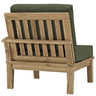 Marina Outdoor Patio Teak Left-Arm Sofa - living-essentials