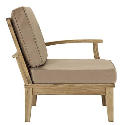 Marina Outdoor Patio Teak Left-Arm Sofa - living-essentials