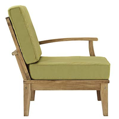 Marina Outdoor Patio Teak Left-Arm Sofa - living-essentials