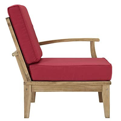 Marina Outdoor Patio Teak Left-Arm Sofa - living-essentials