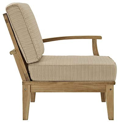 Marina Outdoor Patio Teak Left-Arm Sofa - living-essentials