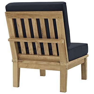 Berth Outdoor Patio Teak Middle Sofa - living-essentials