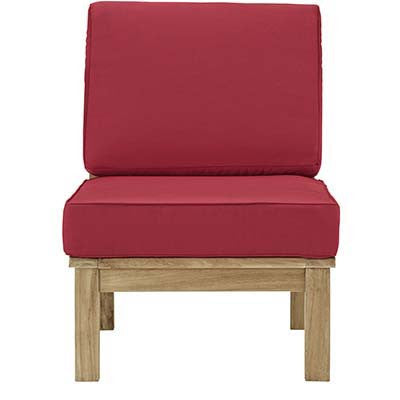 Berth Outdoor Patio Teak Middle Sofa - living-essentials
