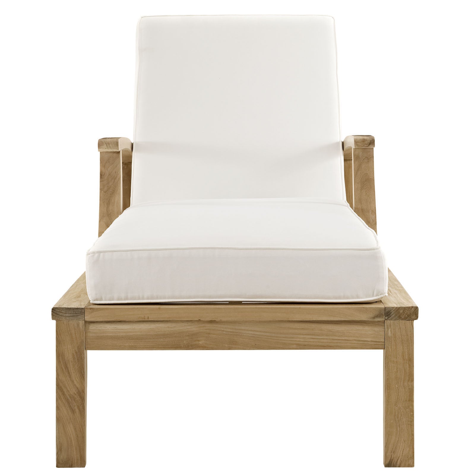 Marine Outdoor Patio Teak Chaise - living-essentials