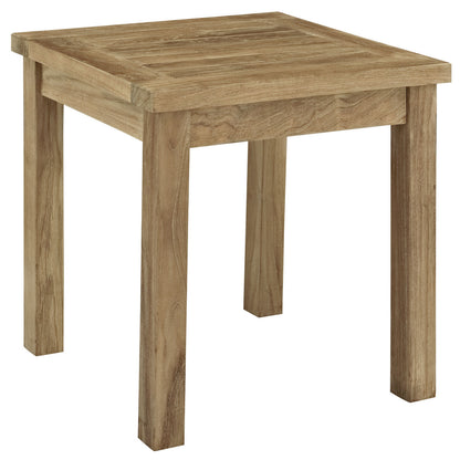 Marine Outdoor Patio Teak Side Table - living-essentials