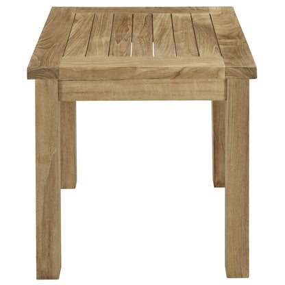Marine Outdoor Patio Teak Side Table - living-essentials