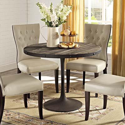 Ride Wood Top Dining Table - living-essentials