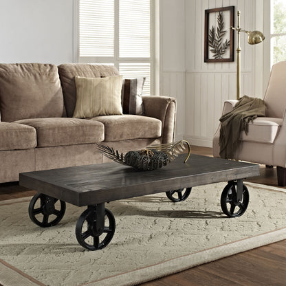 GARRISON WOOD TOP COFFEE TABLE - living-essentials
