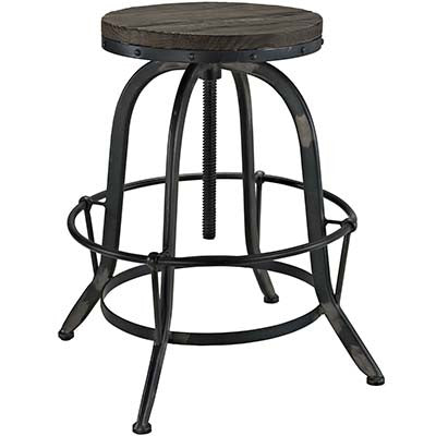 Norhad Wood Top Bar Stool - living-essentials
