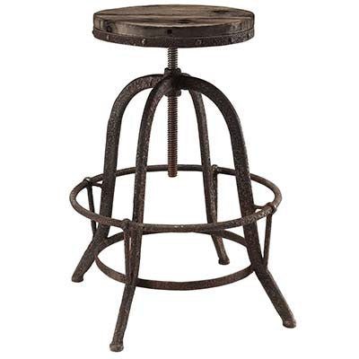 Norhad Wood Top Bar Stool - living-essentials