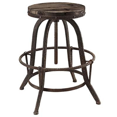 Norhad Wood Top Bar Stool - living-essentials