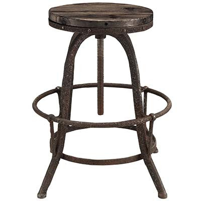 Norhad Wood Top Bar Stool - living-essentials