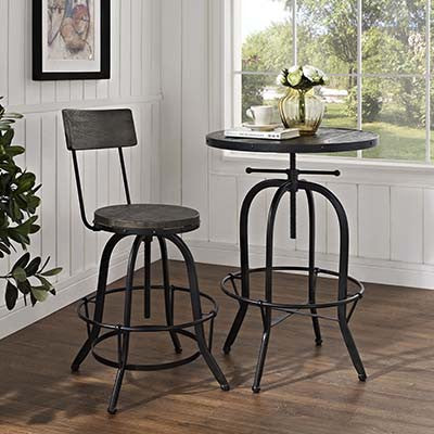 Hampions Wood Bar Stool - living-essentials