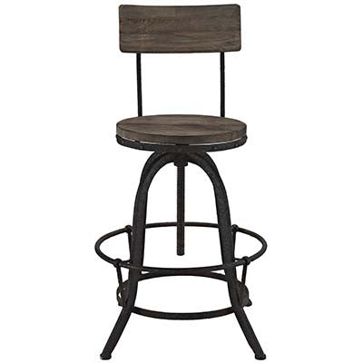 Hampions Wood Bar Stool - living-essentials