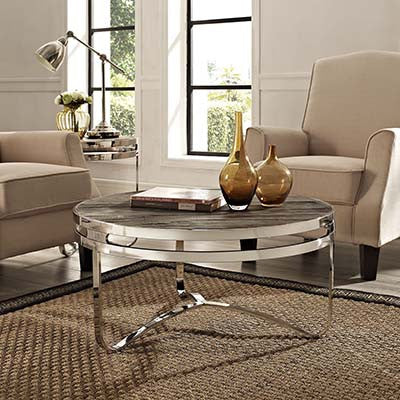 Arrangement Wood Top Coffee Table - living-essentials
