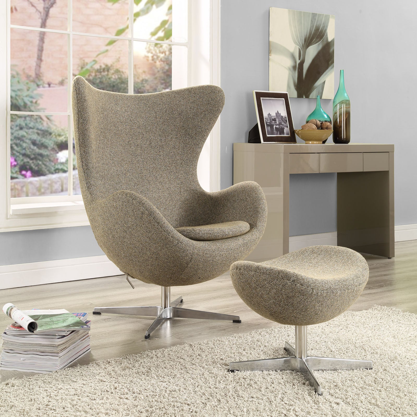 Egg Style Wool Chair - living-essentials