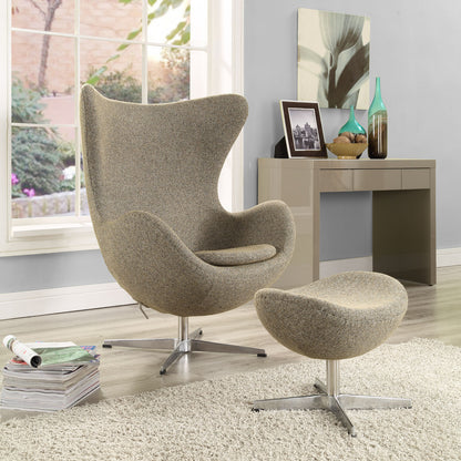 Egg Style Wool Chair - living-essentials