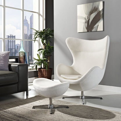 Egg Style Wool Chair - living-essentials