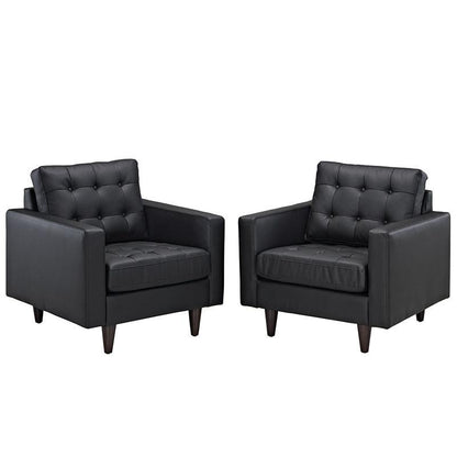 Queen Armchair Leather Set Of 2 - living-essentials
